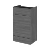 Hudson Reed Fusion Anthracite Woodgrain 500mm WC Unit (355mm Deep)