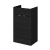 Hudson Reed Fusion Charcoal Black 500mm Basin Unit (355mm Deep)