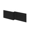 Charcoal Black 1700mm Square Shower Bath Front Panel
