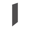 Hudson Reed Fusion Grey Gloss 370mm x 890mm Decorative Infill Panel/Rep End