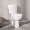 Eilte Close Coupled Modern Toilet with Push Button Cistern - Soft Close Toilet Seat