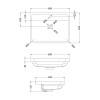 Eclipse 600mm x 450mm Polymarble Basin - 1 Tap Hole