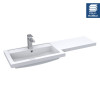 Hudson Reed 1100mm L Shape Polymarble Basin - Left Hand