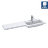 Hudson Reed 1200mm L Shape Polymarble Basin - Right Hand