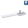 Hudson Reed 1500mm L Shape Polymarble Basin - Right Hand