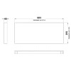 Monte Carlo 600mm Polymarble WC Top (255mm Deep)