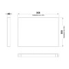 Monte Carlo 500mm Polymarble WC Top (355mm Deep)