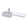 Hudson Reed 1000mm P-Shaped Left Hand Polymarble Basin