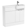 Hudson Reed 1100mm P-Shape Right Hand Polymarble Basin