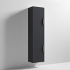 Eclipse 350mm x 1400mm Soft Black Wall Mounted Cabinet