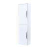 Roma 350mm x 1400mm White Gloss Wall Mounted Cabinet