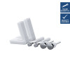 Protek Angled Toilet Pan Fixing Kit (Chrome Caps)