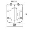 RAK Series 600 Quick Release Slim Sandwich Soft Close Seat