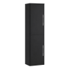 Roma 350mm x 1400mm Anthracite Wall Mounted Cabinet (Chrome Handles)