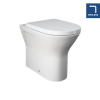 RAK Resort 450mm Comfort Height Back To Wall Rimless Toilet & Wrapover Soft Close Seat