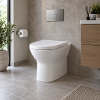 RAK Resort 450mm Comfort Height Back To Wall Rimless Toilet & Wrapover Soft Close Seat