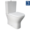 RAK Resort Mini Close Coupled Closed Back Rimless Toilet & Wrapover Soft Close Seat