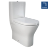 RAK Resort Maxi Close Coupled Closed Back Rimless Toilet & Wrapover Soft Close Seat