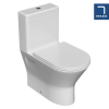 RAK Resort Mini Close Coupled Closed Back Rimless Toilet & Slimline Soft Close Seat