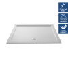 Pearlstone Matt White Slip Resistant Large Rectangular Shower Tray 1700mm x 700mm x 40mm