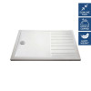 Pearlstone White Rectangular Walk-In Shower Tray 1700mm x 800mm