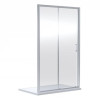 Kristal Chrome 1600mm Sliding Door & 900mm Side Panel Enclosure Package With Tray & Waste
