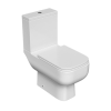 RAK Series 600 Open Back Close Coupled Toilet & Slimline Soft Close Seat