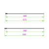 Wetroom Shower Screen Chrome 700mm x 2000mm S8