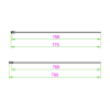 Wetroom Shower Screen Chrome 800mm x 2000mm S8