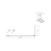 Gun Metal Shower Screen Flipper Deflector Panel 275mm S8