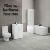 1700mm L-Shape Square Shower Bath Package Left Hand