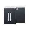 Miami Matt Black 1100 L-Shape Combination Furniture Pack(L/H)