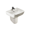 RAK Series 600 520mm Basin & Half Pedestal - 1 Tap Hole