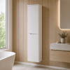 Luna 400mm x 1400mm 2 Door White Wall Mounted Tall Unit