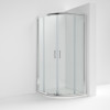 Kristal Chrome Quadrant Shower Cubicle 1000mm x 1000mm Double Door 6mm Glass (1900mm)