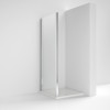 Kristal Chrome 900mm Side Shower Panel 6mm Glass (1900mm)