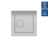 Protek Square Chrome Dual Flush Button