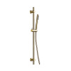 Round Brushed Brass Slider Rail Kit