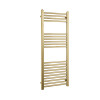 K Rail 1200mm x 500mm Brushed Brass Flat Towel Rail
