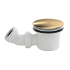 90mm Mega Flow Shower Waste - Brushed Brass