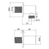 Round Gunmetal Plated Brass Outlet Elbow