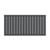 Sienna Double Panel Anthracite Designer Radiator 600mm x 1212mm