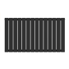 Sienna Single Panel Black Designer Radiator 600mm x 1064mm
