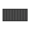 Sienna Double Panel Black Designer Radiator 600mm x 1212mm