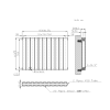 Sienna Double Panel Anthracite Designer Radiator 600mm x 832mm