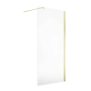 Brushed Brass 800mm x 1850mm Wetroom Screen