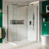 ProTek S8 Gun Metal 800mm x 2000mm Wetroom Screen