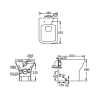 Pro Rimless Comfort Height Back To Wall Toilet & Soft Close Seat