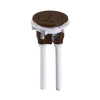 Round Dual Flush Brushed Bronze Push Button