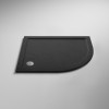 Pearlstone Slate Grey Offset Quadrant Shower Tray 1000mm x 800mm x 40mm - Right Hand
